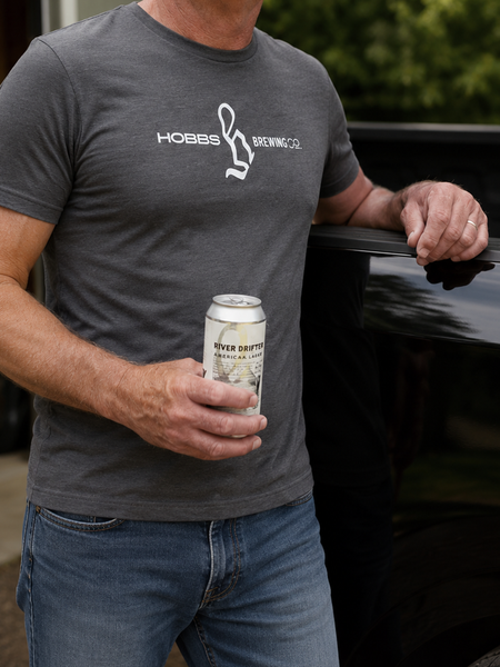 HBCo Classic Logo Tee, Unisex, Charcoal