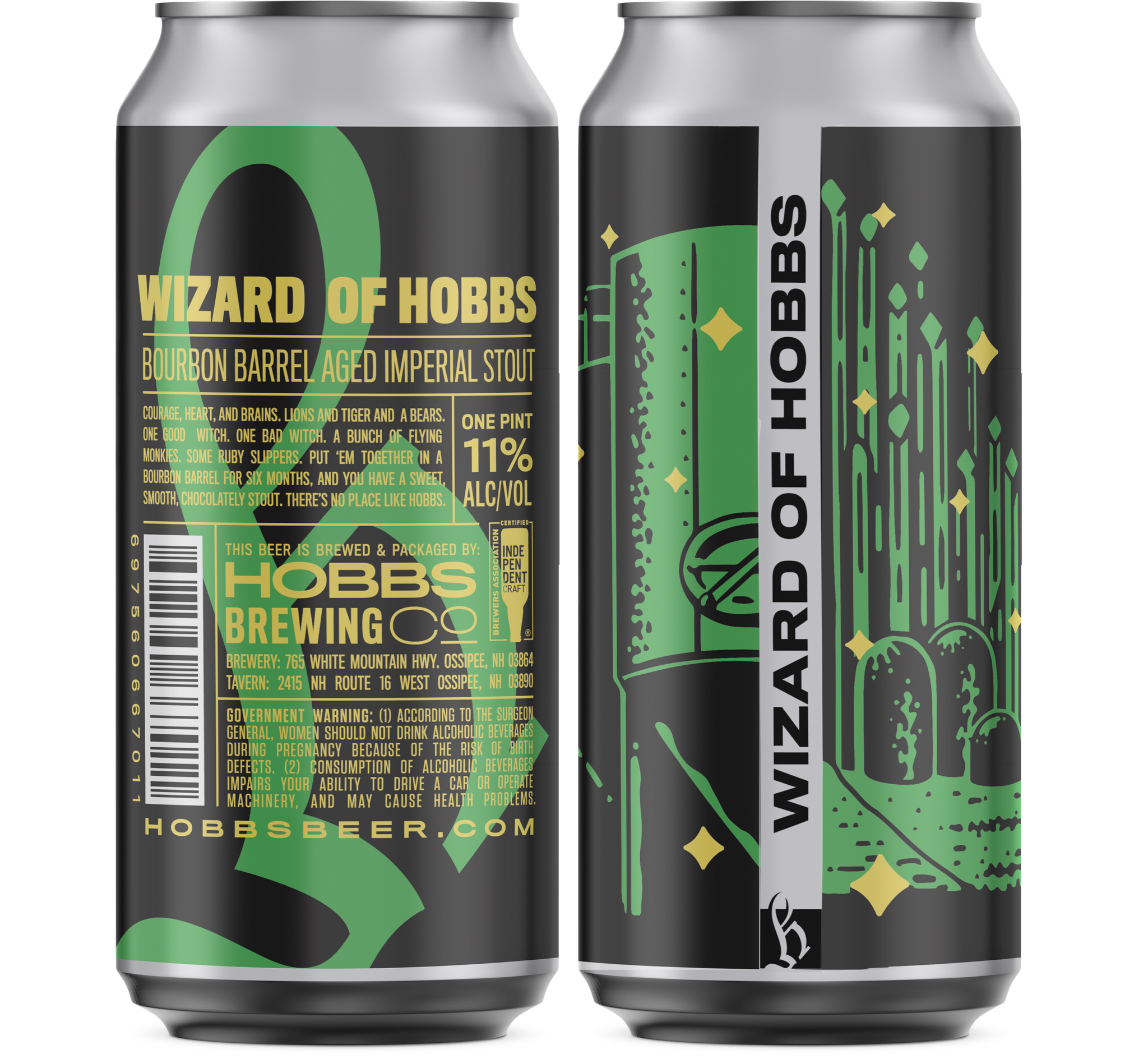 2024 Wizard of Hobbs Bourbon Barrel-Aged Imperial Stout, 2-pk, 16 oz. cans
