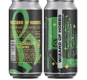 2024 Wizard of Hobbs Bourbon Barrel-Aged Imperial Stout, 2-pk, 16 oz. cans