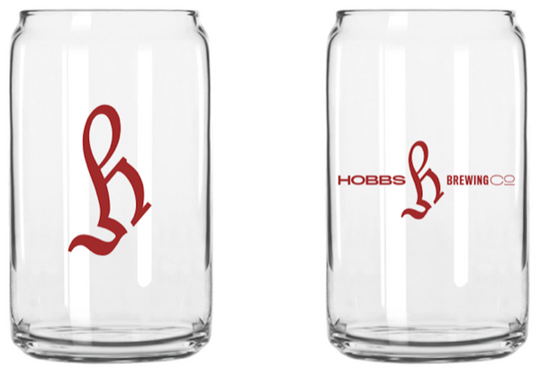 HBCo Logo Can Glass
