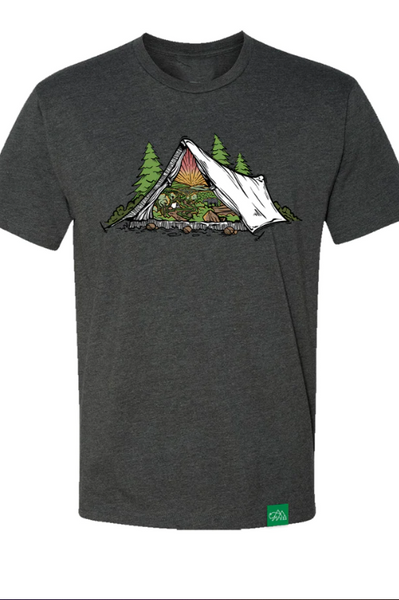 Wildtribute x Hobbs Morning Light Tent Tee, Unisex, Heather Gray